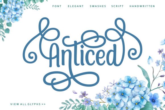 Anticed: The Sweet, Soft Hand-Lettered Script for Stunning Crafts