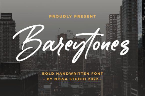 Bareytones: A Brush-Stroke Script for Modern Design