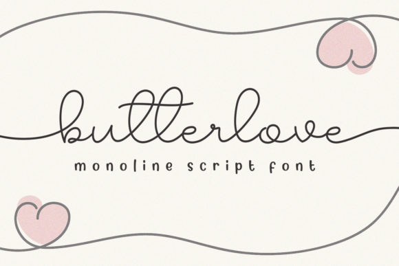 Butterlove: A Vintage Script Font for Modern Designers