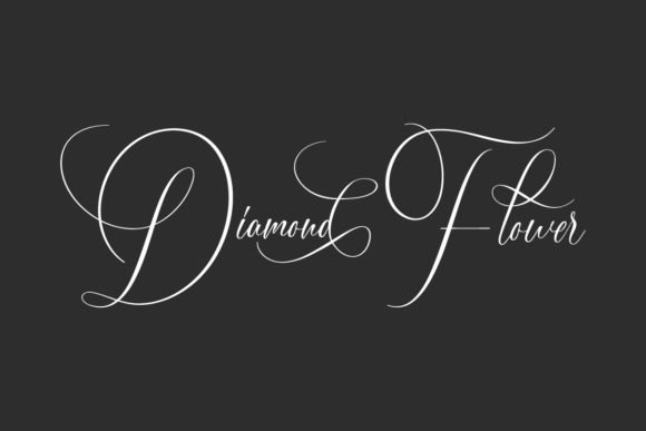 Diamond Flower: A Script Font for Delicate, Modern Design