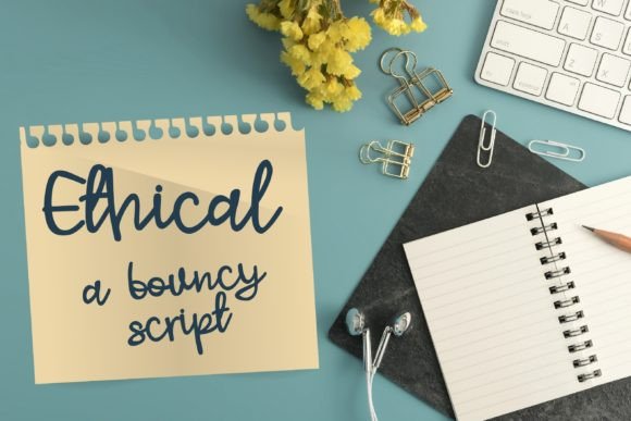 Ethical: A Handwritten Font with Natural Character