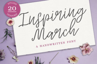 Inspiring March: A Signature Script for Modern Design
