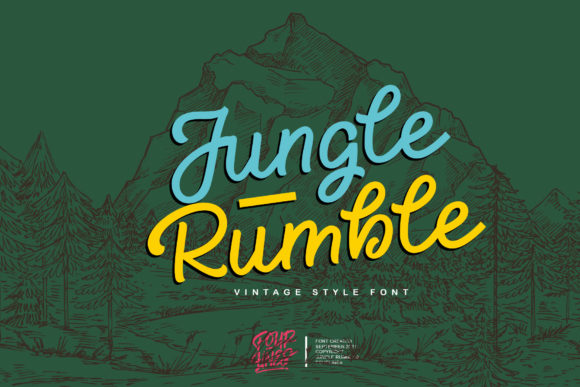 Jungle Rumble: The Vintage Script for Modern Branding