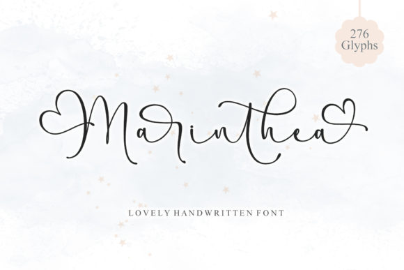 Marinthea: The Elegant Script Font for Creative Projects