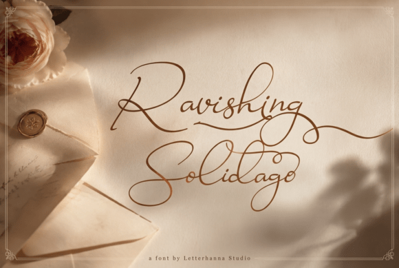 Ravishing Solidago: An Organic Hand-Drawn Script