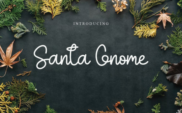 Santa Gnome: A Script Font That Brings Playful Charm to Your Designs