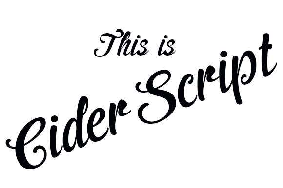The Swirly, Inviting Warmth of the Cider Script Font