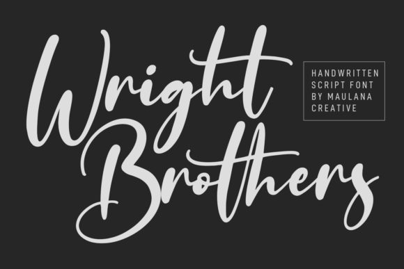 Wright Brothers: A Bold Script for Modern Branding
